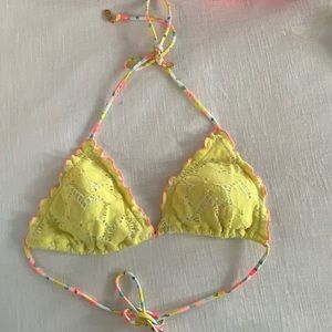 Victoria’s Secret lace triangle bikini top